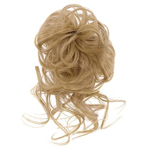 Generic Haarbroodjes Krullend Golf Haarbroodje Chouchou voor vrouwen Messy Bun Haarstuk Warrig Opgestoken haarbroodjes Verlenging Elastic Hair Band Haarbroodje Haarstuk (Color : 003)