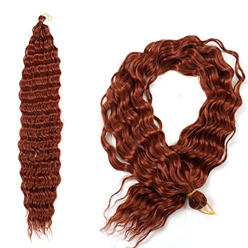GERIEXH Afrikaans golvend krullend haar 22 inch gehaakt verlengd Afrikaans synthetisch haar,A7,9 stuk/22 inch