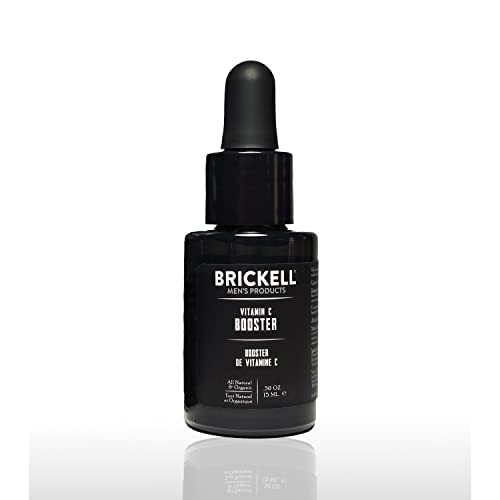 Brickell Men's Products Brickell Men's Vitamine C-boosterserum voor mannen, natuurlijke en organische vitamine C-booster voor de aanmaak van collageen van aangezicht tot het stimuleren van de productie van collageen, bestrijding van rimpels en veroudering