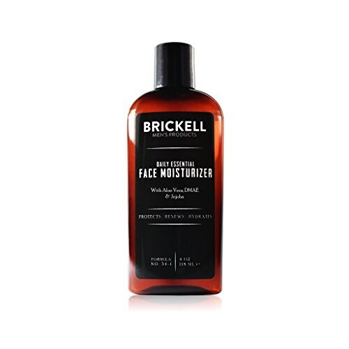 Brickell Men's Products Brickell Men's Daily Essential Gezichtscrème voor Mannen, Natuurlijke en Organische Snel Absorberende Gezichtscrème met Hyaluronzuur, Groene Thee en Jojoba (Scented, 118 mL)