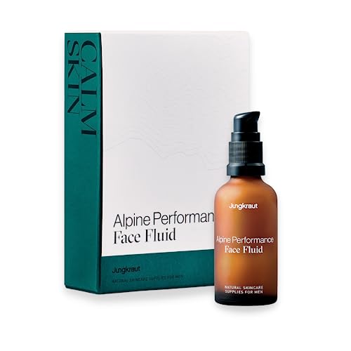 Jungkraut Alpine Performance Face Fluid Gezichtscrème voor mannen, 1x50 ml, natuurlijke gezichtscrème met hyaluron- en anti-aging effect, hydrateert intensief, ultralicht en trekt snel in