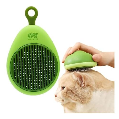 OneWipe Dierenhaarborstel, avocado, citroen, huisdier, hondenborstel, kattenborstel, huisdierborstels, haarverwijderaar, huisdierborstel, lang haar, kort haar, schone huisdierhaarborstel met één knop