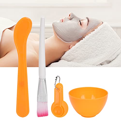 Shanrya Gezichtsmasker DIY Tool, Gezichtsmasker Bowl Plastic Gezichtsmasker DIY Kit met Maatlepel voor Thuis voor Travle