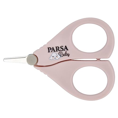 PARSA BEAUTY Babynagelschaar (roze) – nagelschaar voor vingernagels en teennagels – nauwkeurig en zacht snijden van de delicate babynagels – nagelschaar – vingernagelschaar