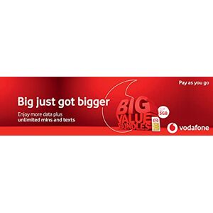 Vodafone UK 2G 3G 4G 5G Multi Size SIM-kaart betalen als je gaat. standaard/micro/nano