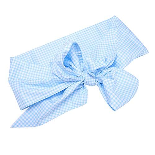 DAUERHAFT Pasgeboren Swaddle Wrap deken, voor Baby Photo Shot, voor Baby Pasgeboren Photo Shot, (Lichtblauw Grid)