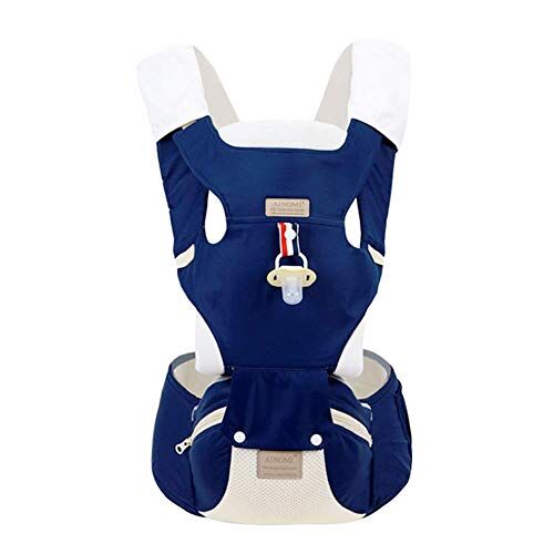 Sunzit Baby Carrier,  Ergonomische Baby Carriers Ademend Mesh Verstelbare Rugzak met Hip Seat Alle seizoenen Baby Carriers Rugzak Pasgeboren naar Peuter Kleur Blauw