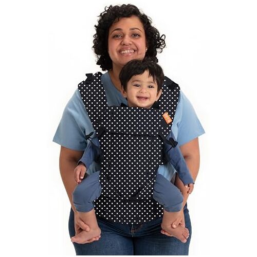 Beco Baby Carrier Beco Gemini draagzak voor pasgeborenen tot peuter 100% katoenen babydraagzak, draagzak voor baby's, draagzak voor baby's met verstelbare stoel, ergonomische draagzak 7-35 lbs (Iris)