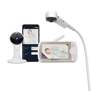 Motorola Babyfoon VM65X Connect Wit Video Babyfoon met  App 5-inch Monitor Nachtvisie Flexibele Wieghouder