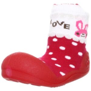 Attipas Love Red ergonomische Baby Lauflernschuhe, atmungsaktive Kinder Hausschuhe ABS Socken Babyschuhe Antirutsch 21.5
