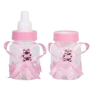 Sxhlseller Baby Shower Fles Feestartikelen Geschenken Decoraties Doos Voor Baby Shower Kinderen Party en Wedding Party(pink)