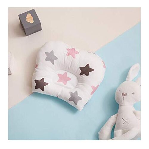 Tianyi 1Pc Baby Flat Head Pillow Newborn Infant Sleeping Cushion Stroller Portable Crib Pillows Cotton Baby Room Bedding-A13