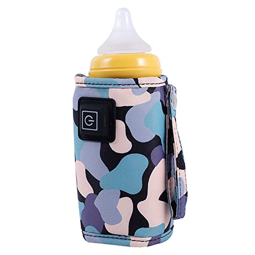 Cosmin Universele USB Melk Water Warmer Draagbare Baby Verpleging Fles Heater Camouflage-Zwart