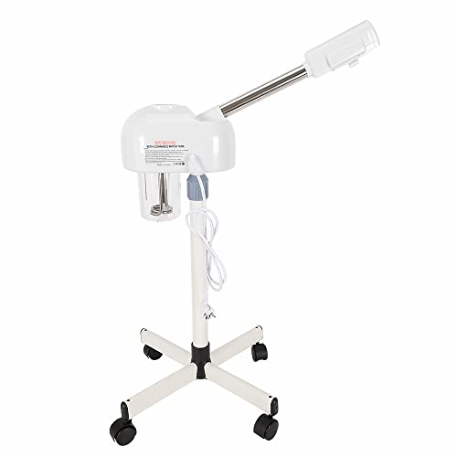 Lightakai Gezichtsstomer, 2-in-1 gezichtsstomer, 50 W, 50 Hz, ozon-gezichtssauna, in hoogte verstelbaar, cosmeticastudio verdamper met draaibaar mondstuk voor salon en thuis