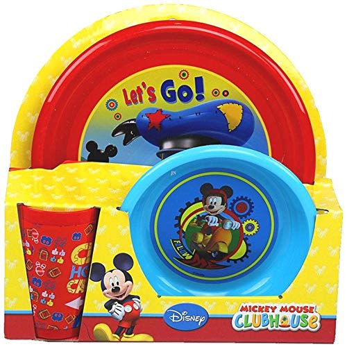 ARDITEX WD8986 ontbijtset, Mickey Mouse, 3-delig