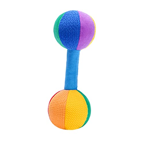 GaRcan Baby Training Toys Baby Soft Rattle Toys Infant Dumbbell Toy Small Dumbbell Toy Dumbbell for Baby Toddler Playset Toddler Toys Baby Grip Dumbbell Toy Light Equipment Plush Child