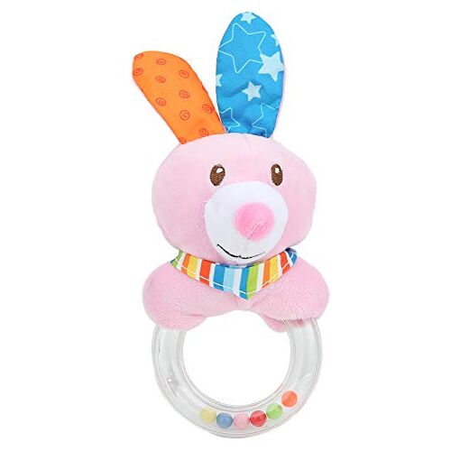 Nunafey Babyspeelgoed, zacht pluchen speelgoed, veilig voor babyspeelgoed Kindercadeau(Scarf Bunny Rattle)