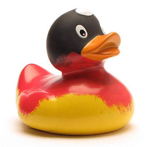 Duckshop Badeend Duitsland badeend   piep eend   L: 8 cm I incl. badeend sleutelhanger in set