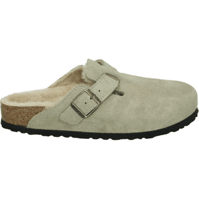 Birkenstock BOSTON SHEARLING SUEDE - alle Taupe 42 Birkenstock BOSTON SHEARLING SUEDE - alle Taupe 42