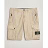 Stone Island Brushed Cotton Canvas Cargo Shorts Sand