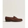 John Lobb Lopez Penny Loafer Dark Brown Suede