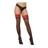 Dreamgirl Thigh Highs - Black-Red