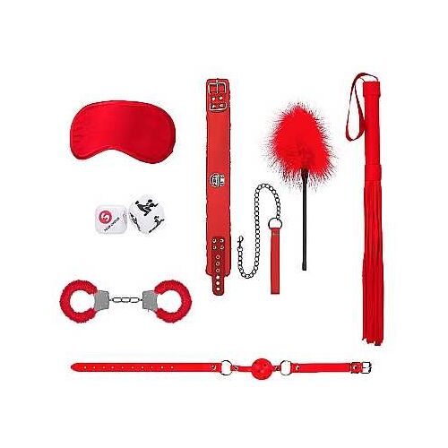 Shots - Ouch! Kits Introductory Bondage Kit #6 - Red