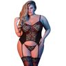 Magic Silk - Sexy Time Merry Widow & G-Set - Black - L/ XL