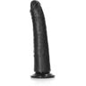 Dildo without Balls with Suction Cup - 7''/ 18 cm - black