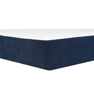 Beliani Gelschuimmatras wit/blauw polyester 160 x 200 cm afneembare hoes medium