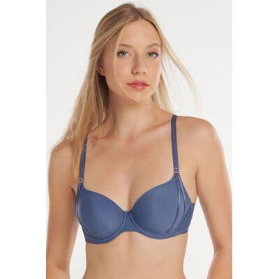 Blauwe voorgevormde beugel BH Lisca Laura Blauw vrouw 80 Blauwe voorgevormde beugel BH Lisca Laura Blauw vrouw 80