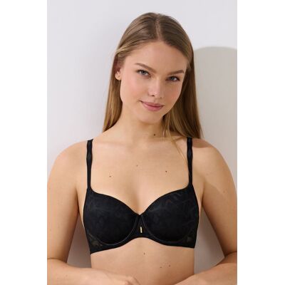 Zwarte voorgevormde beugel bh Lisca Opal B - E Zwart vrouw 80 Zwarte voorgevormde beugel bh Lisca Opal B - E Zwart vrouw 80