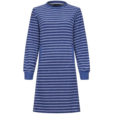 Pastunette Blauw gestreept badstof nachthemd Blauw vrouw 36 Pastunette Blauw gestreept badstof nachthemd Blauw vrouw 36