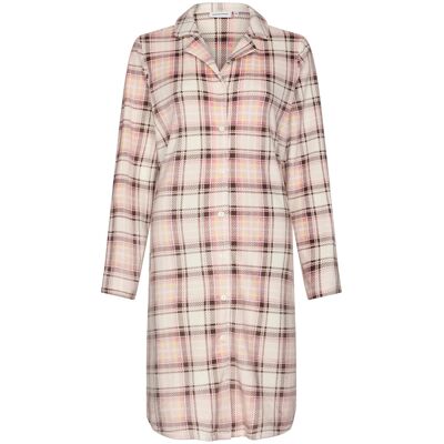 Pastunette Duurzaam warme fleece doorknoopnachthemd Roze vrouw 46 Pastunette Duurzaam warme fleece doorknoopnachthemd Roze vrouw 46