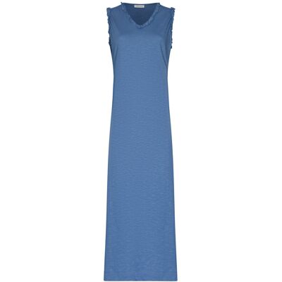 Pastunette Lang katoenen nachthemd grijsblauw Blauw vrouw 46 Pastunette Lang katoenen nachthemd grijsblauw Blauw vrouw 46