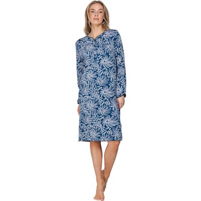 Katoenen dames nachthemd donkerblauw Pastunette Blauw vrouw 38 Katoenen dames nachthemd donkerblauw Pastunette Blauw vrouw 38