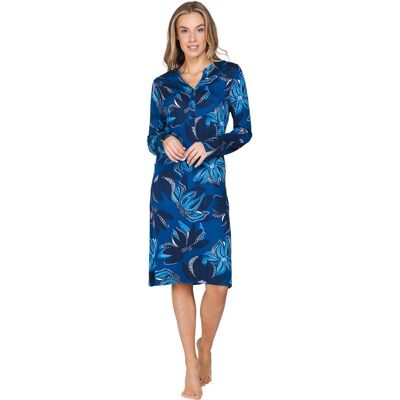 Katoenen dames nachthemd donkerblauw Pastunette Premium Blauw vrouw 52 Katoenen dames nachthemd donkerblauw Pastunette Premium Blauw vrouw 52