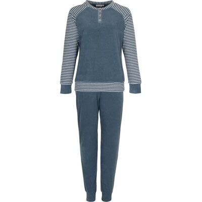 Blauwe badstof damespyjama Pastunette Blauw vrouw 46 Blauwe badstof damespyjama Pastunette Blauw vrouw 46
