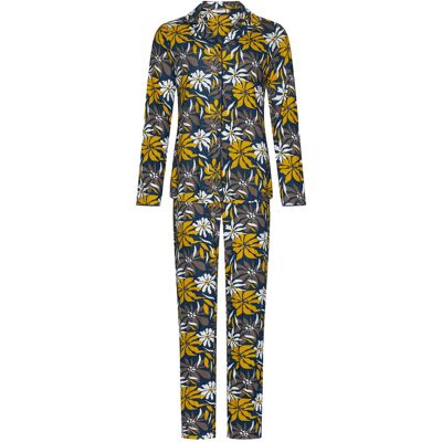 Pastunette Duurzame doorknooppyjama okergele bloemen Geel vrouw 44 Pastunette Duurzame doorknooppyjama okergele bloemen Geel vrouw 44