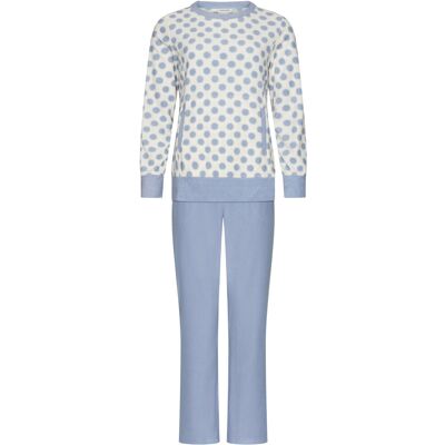 Pastunette IJsblauwe polkastippen pyjama badstof Blauw vrouw 38 Pastunette IJsblauwe polkastippen pyjama badstof Blauw vrouw 38