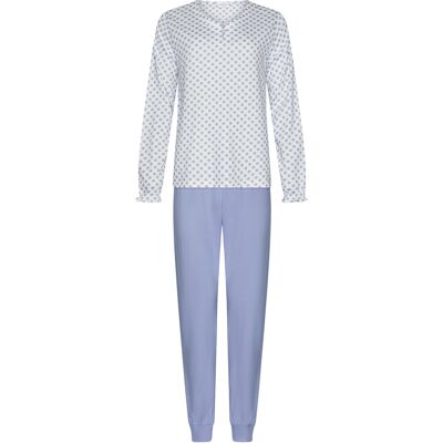 Pastunette Duurzame katoenen pyjama stippen Blauw vrouw 46 Pastunette Duurzame katoenen pyjama stippen Blauw vrouw 46