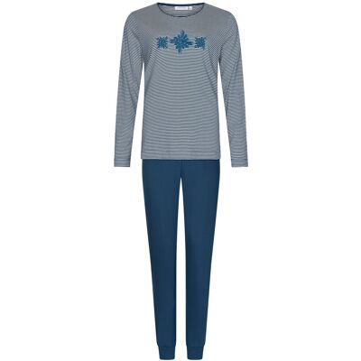 Pastunette Duurzame katoenen pyjama ijskristal Blauw vrouw 48 Pastunette Duurzame katoenen pyjama ijskristal Blauw vrouw 48
