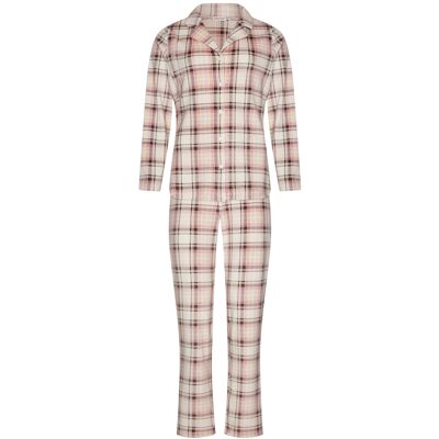 Duurzame fleece doorknooppyjama Pastunette Roze vrouw 50 Duurzame fleece doorknooppyjama Pastunette Roze vrouw 50