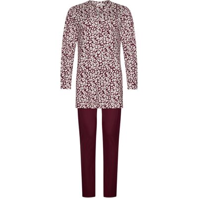 Duurzame panterprint pyjama Pastunette Rood vrouw 48 Duurzame panterprint pyjama Pastunette Rood vrouw 48