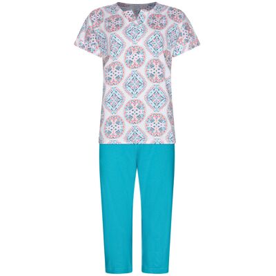 Duurzame kleurrijke pyjama Pastunette Wit vrouw 42 Duurzame kleurrijke pyjama Pastunette Wit vrouw 42