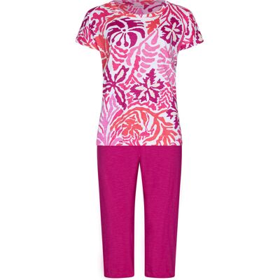 Pastunette Katoenen pyjama rode bloemen Rood vrouw 46 Pastunette Katoenen pyjama rode bloemen Rood vrouw 46