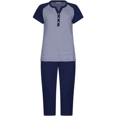 Duurzame gestreepte pyjama Pastunette Blauw vrouw 42 Duurzame gestreepte pyjama Pastunette Blauw vrouw 42