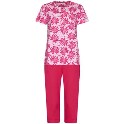 Rebelle Roze palmbomen pyjama katoen Roze vrouw 36 Rebelle Roze palmbomen pyjama katoen Roze vrouw 36