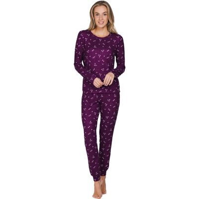 Zachte dames pyjama donkerpaars MyRebelle Paars vrouw 38 Zachte dames pyjama donkerpaars MyRebelle Paars vrouw 38