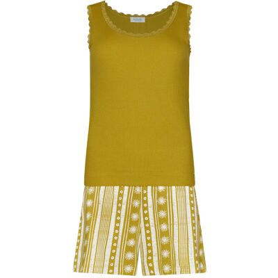 Katoenen shortama zon Rebelle Groen vrouw 36 Katoenen shortama zon Rebelle Groen vrouw 36